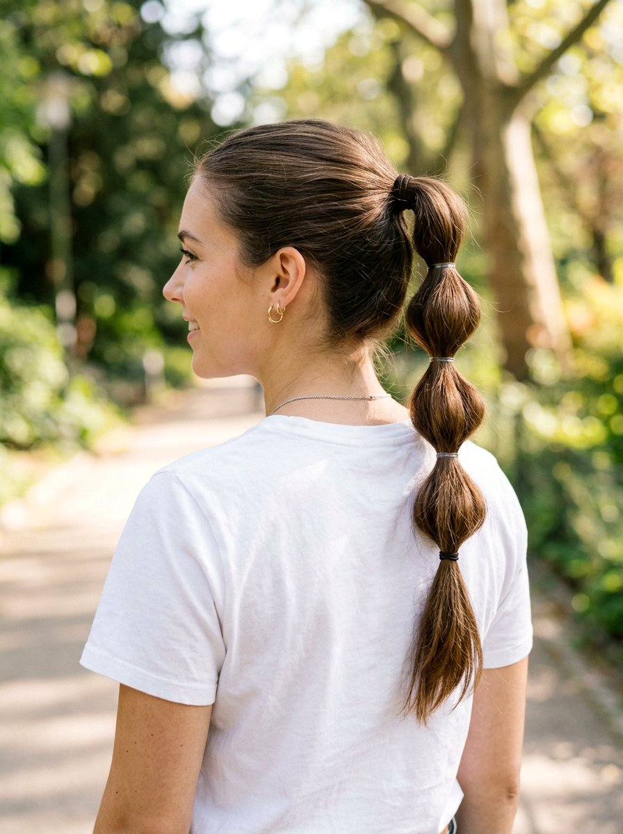 Bubble Ponytail - 20 quick hairstyle for gym mornings - 20 quick hairstyle for gym mornings