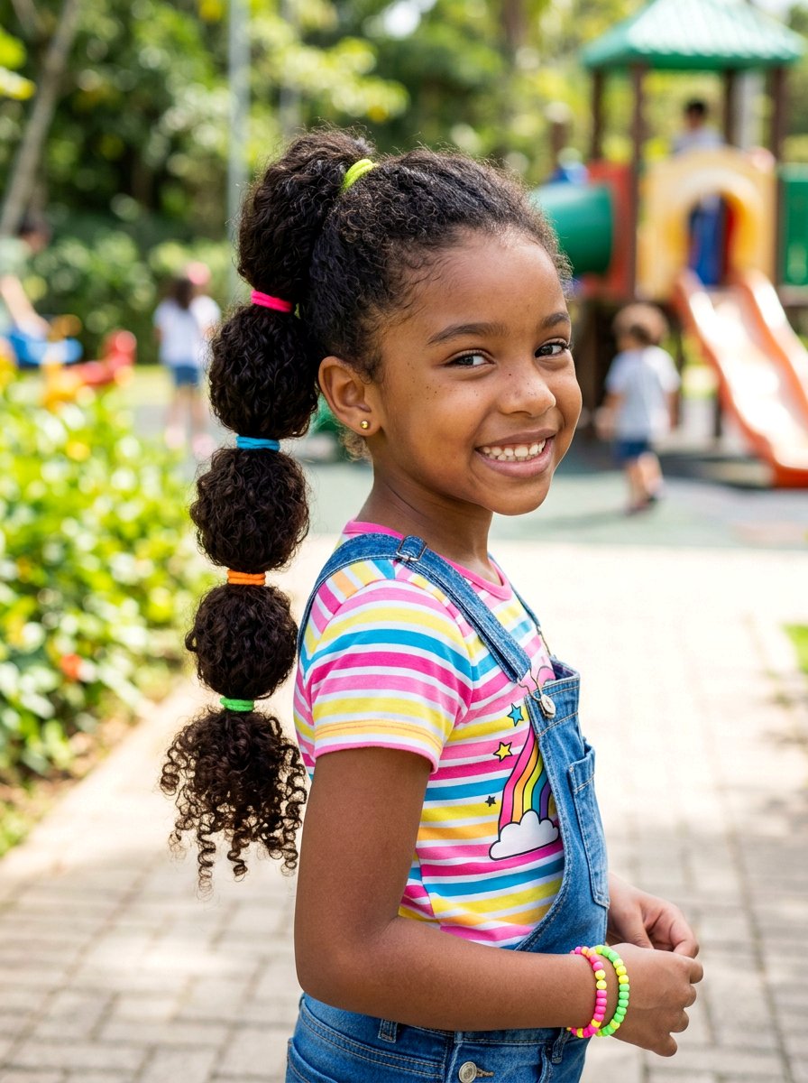 Bubble Ponytail For Curly Hair Kids - 20 kids curly ponytail hairstyles - 20 kids curly ponytail hairstyles