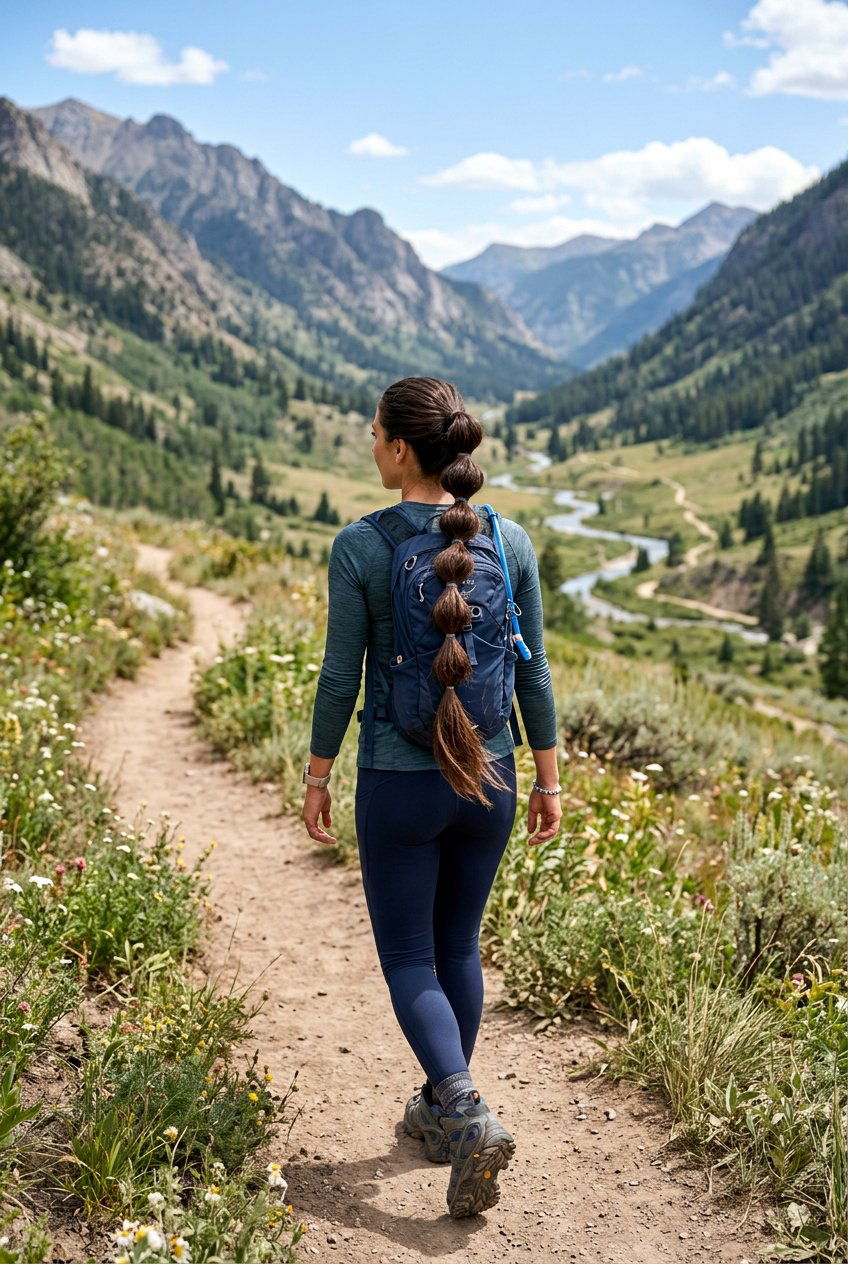 Bubble Ponytail For Hiking Long Hair - 20 hiking hairstyles for long hair - 20 hiking hairstyles for long hair