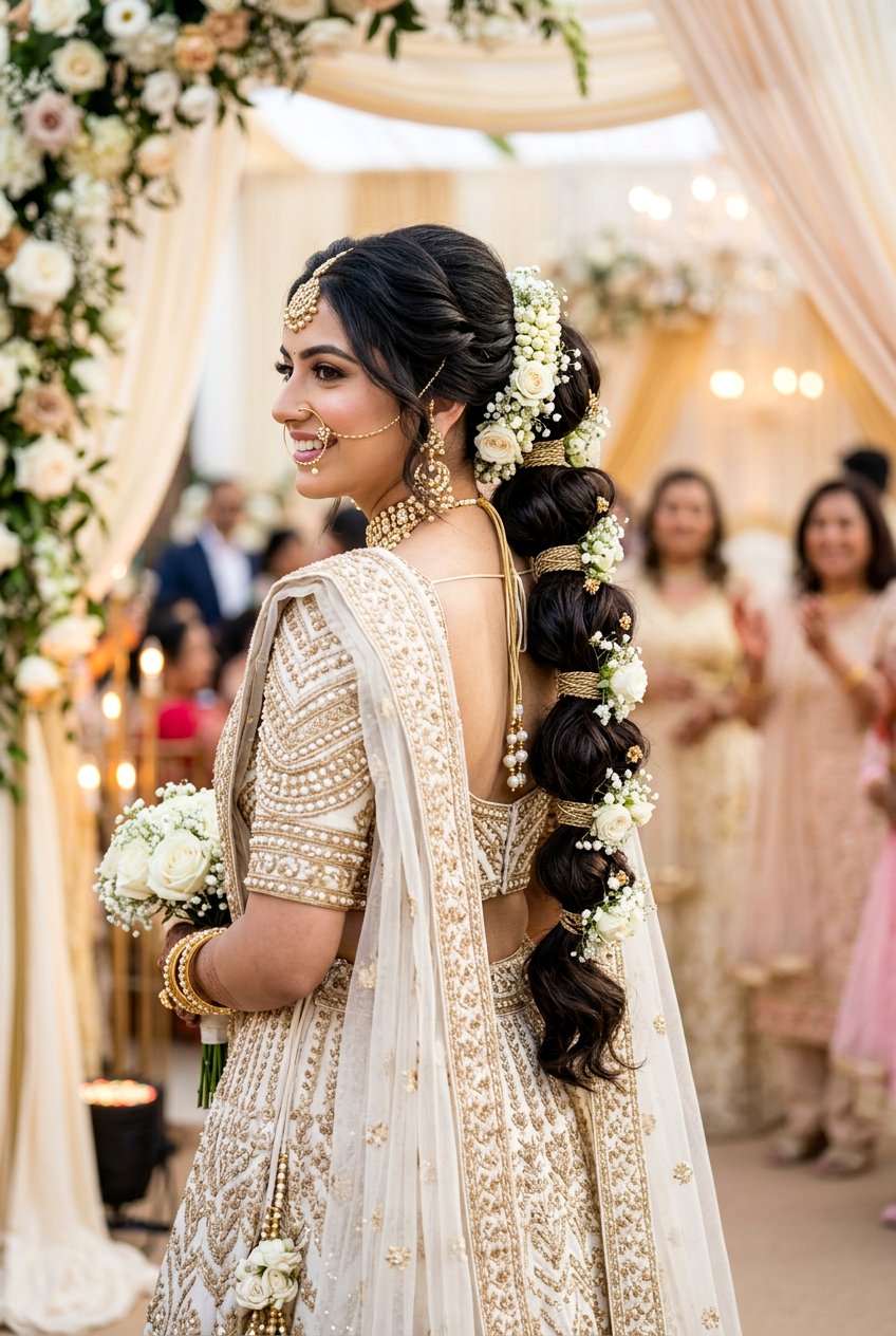 Bubble Ponytail For Indian Bride - 20 indian bridal ponytail hairstyle - 20 indian bridal ponytail hairstyle