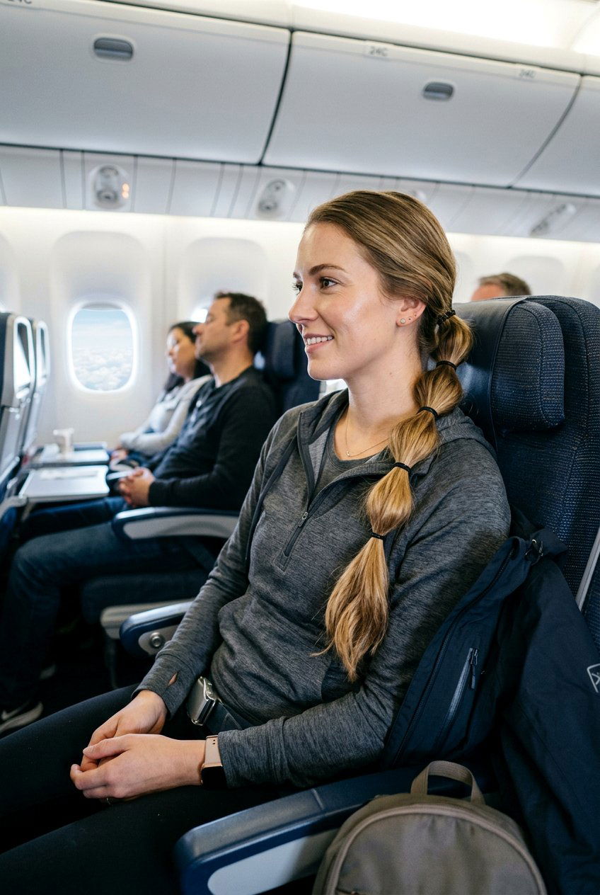 Bubble Ponytail For Long Flights - 20 airplane hairstyles for long hair - 20 airplane hairstyles for long hair