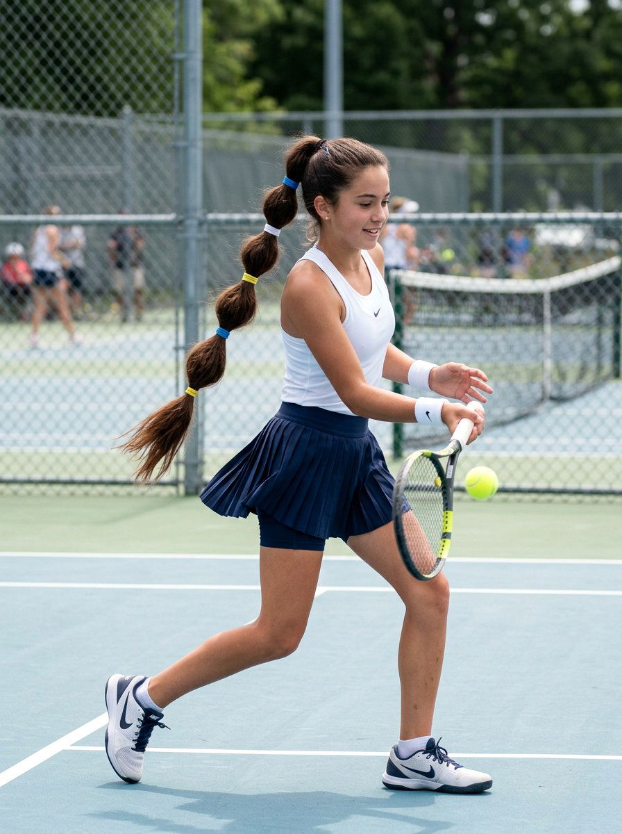 Bubble Ponytail For Tennis - 20 tennis hairstyles for girls - 20 tennis hairstyles for girls