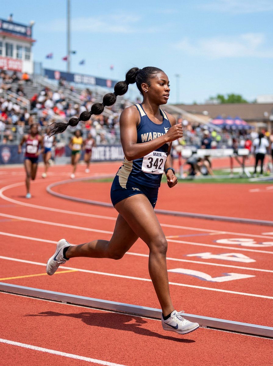 Bubble Ponytail For Track Meet - 20 track meet hairstyles - 20 track meet hairstyles
