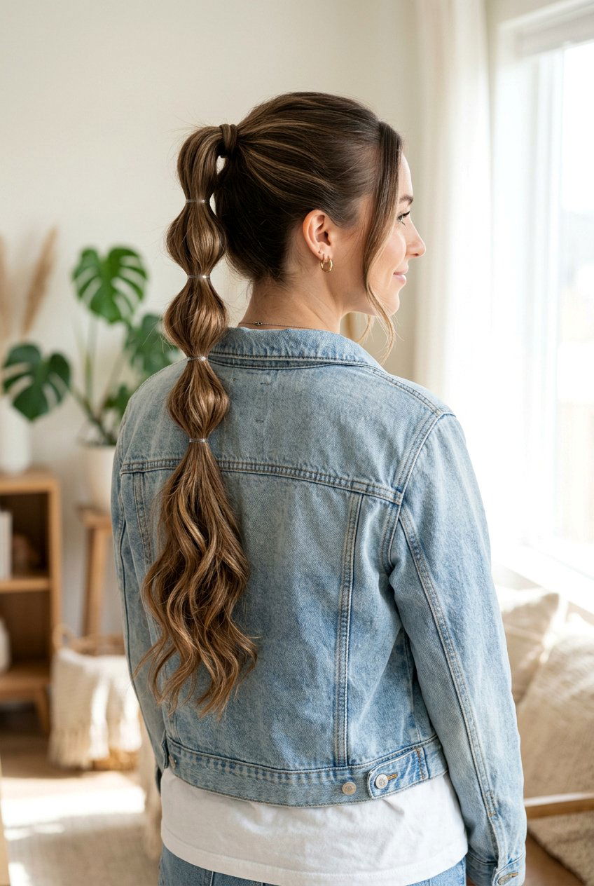 Bubble Ponytail Heatless Waves - 20 heatless waves for long layered hair - 20 heatless waves for long layered hair