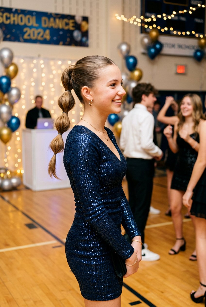 Bubble Ponytail School Dance Hair - 20 school dance hairstyles - 20 school dance hairstyles