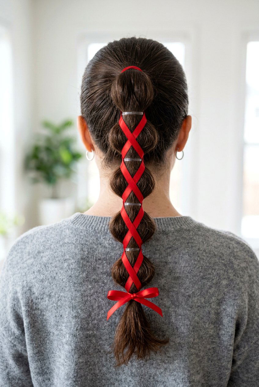 Bubble Ponytail With Ribbon - 20 bubble ponytail for wedding guest - 20 bubble ponytail for wedding guest