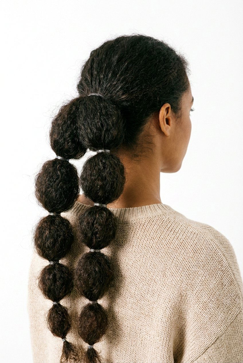 Bubble Ponytail for Frizzy Hair - 20 hairstyles for frizzy hair - 20 hairstyles for frizzy hair
