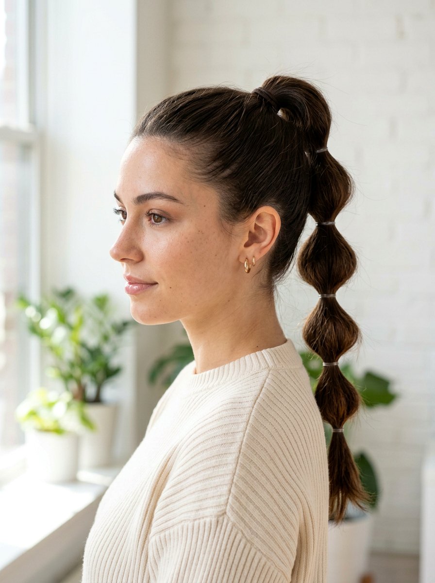 Bubble Retro Ponytail - 20 retro ponytail hairstyle - 20 retro ponytail hairstyle