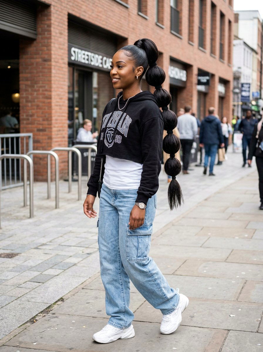 Bubble Silk Press Ponytail - 20 silk press ponytail hairstyle - 20 silk press ponytail hairstyle