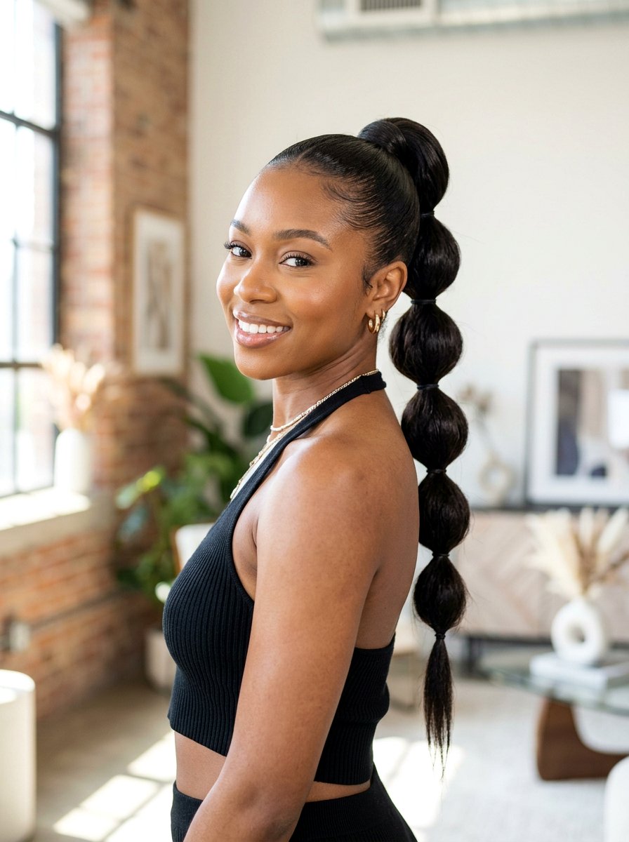 Bubble Sleek Ponytail For Black Women - 20 sleek hairstyle for black women ponytail - 20 sleek hairstyle for black women ponytail