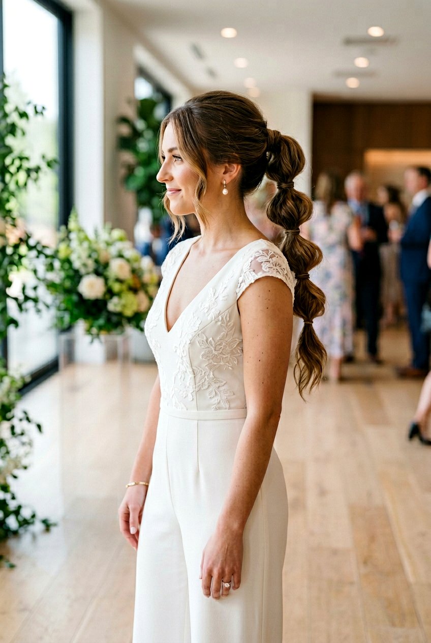 Bubble Textured Ponytail - 20 bridal hairstyle with textured ponytail - 20 bridal hairstyle with textured ponytail