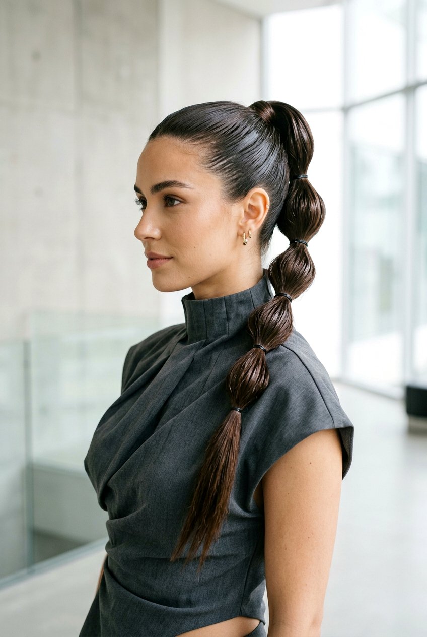 Bubble Wet Look Ponytail - 20 runway wet look ponytail - 20 runway wet look ponytail