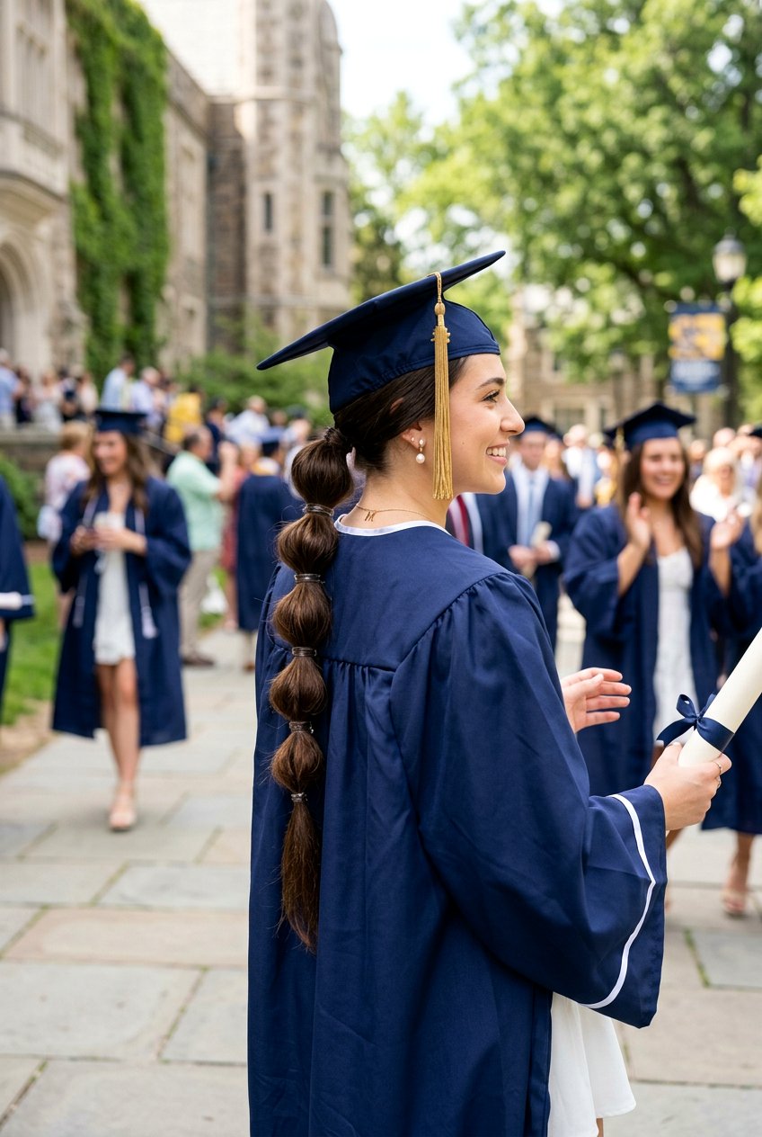 Bubble ponytail for graduation - 20 graduation hairstyles - 20 graduation hairstyles