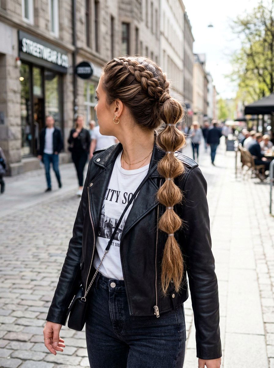 Bubble track braid ponytail - 20 track braid ponytail - 20 track braid ponytail