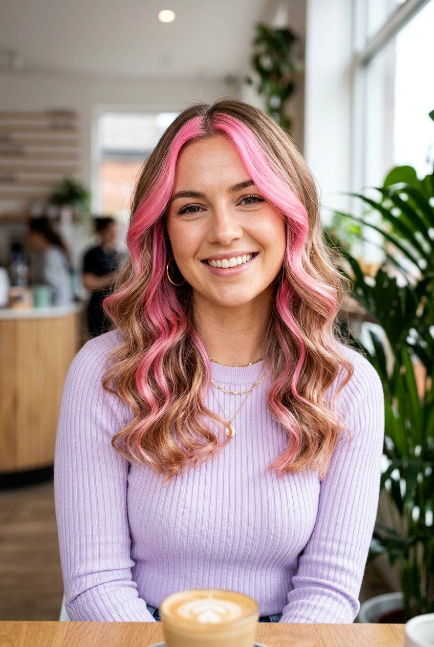 Bubblegum Pink Money Piece Hair - 20 pink money piece hair - 20 pink money piece hair