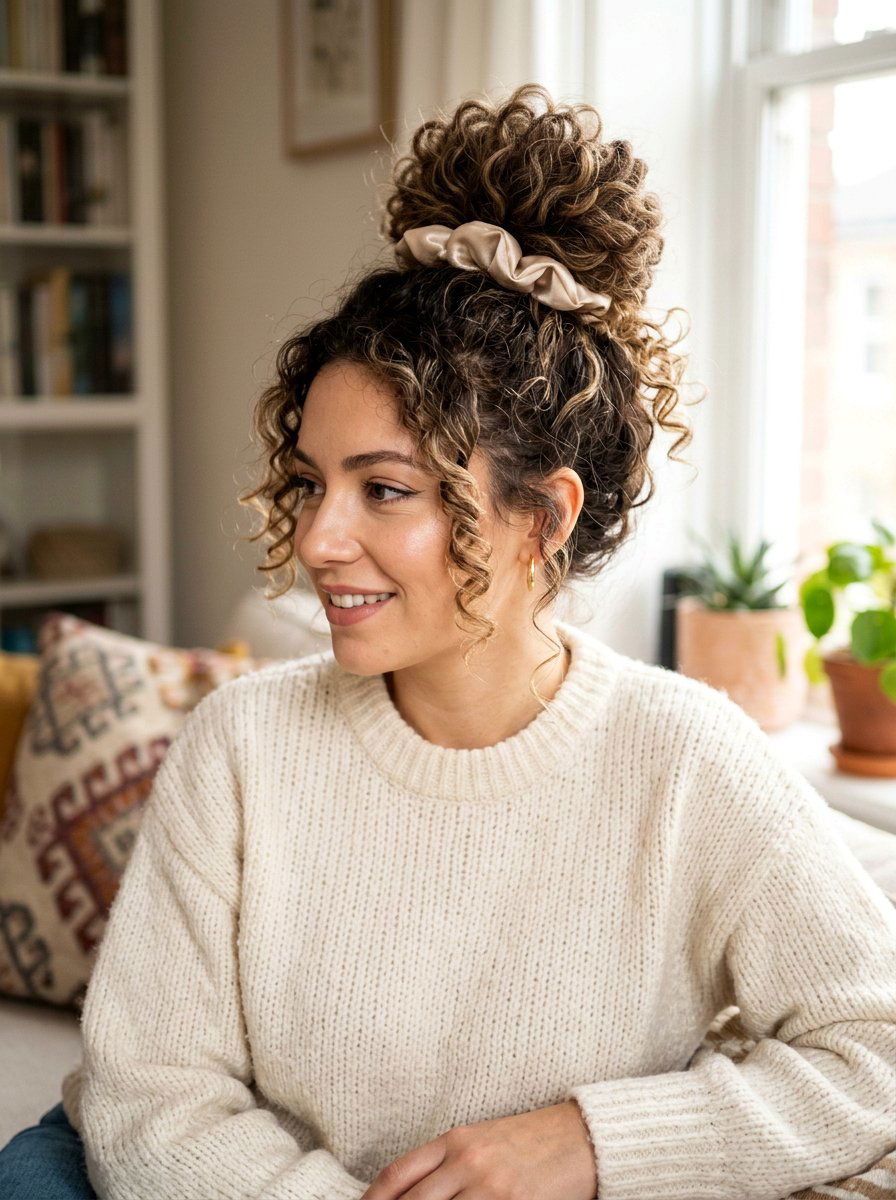 Bun Curls For Volume - 20 overnight curls without heat - 20 overnight curls without heat