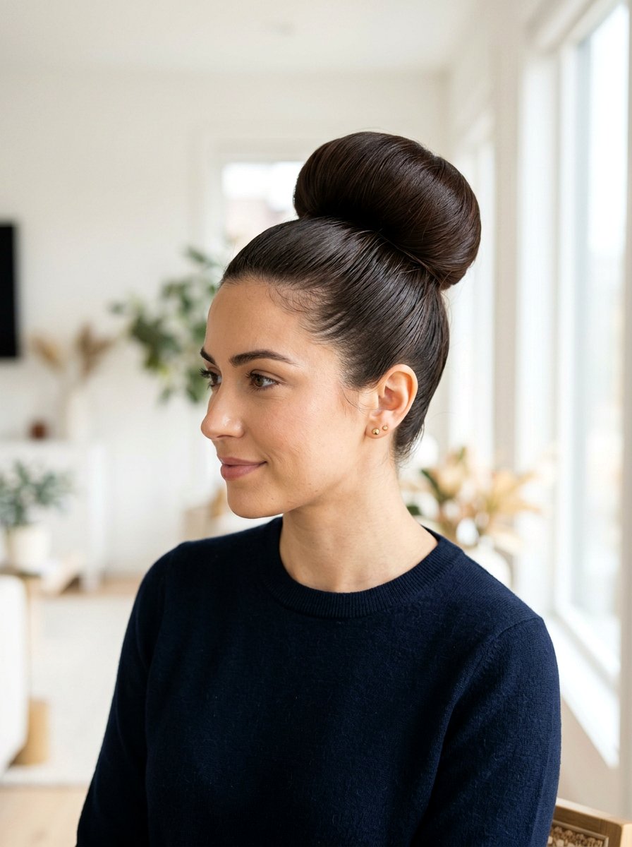 Bun With Donut - 20 overnight styles for natural hair stretch - 20 overnight styles for natural hair stretch