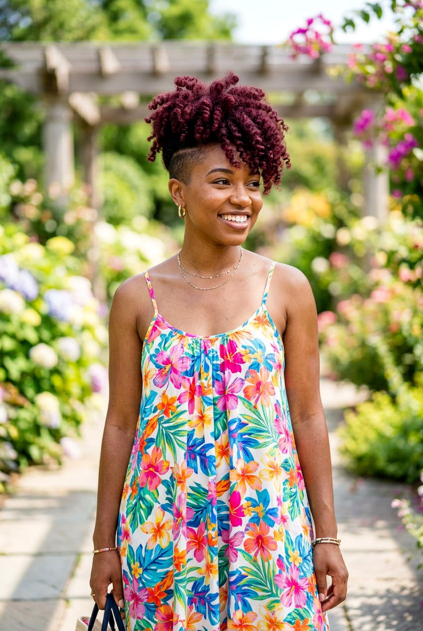 20 Stunning Burgundy TWA Hairstyle Ideas for a Bold Look