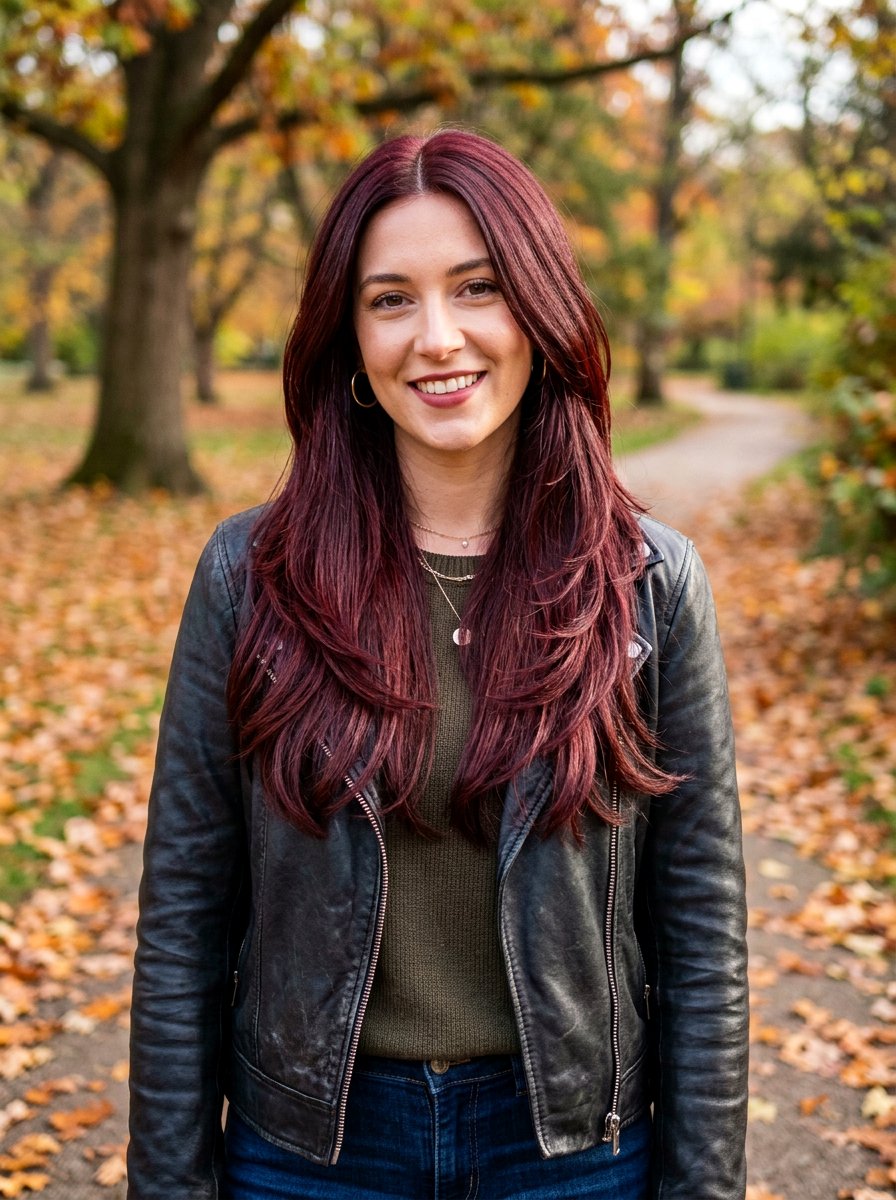 Burgundy Gloss On Medium Brown Hair - 20 red gloss hair color for brunettes - 20 red gloss hair color for brunettes