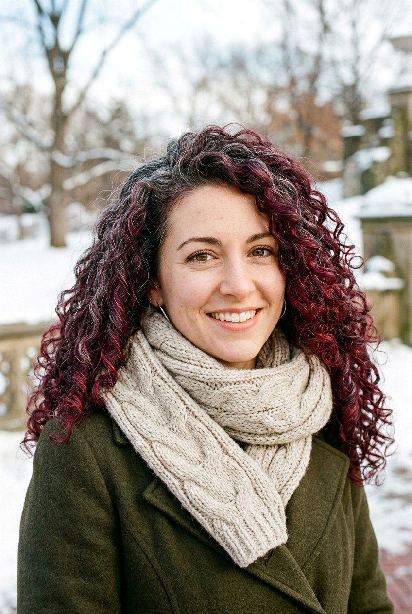 Burgundy Gray Blend Curly Hair - 20 burgundy gray blend for mature women - 20 burgundy gray blend for mature women