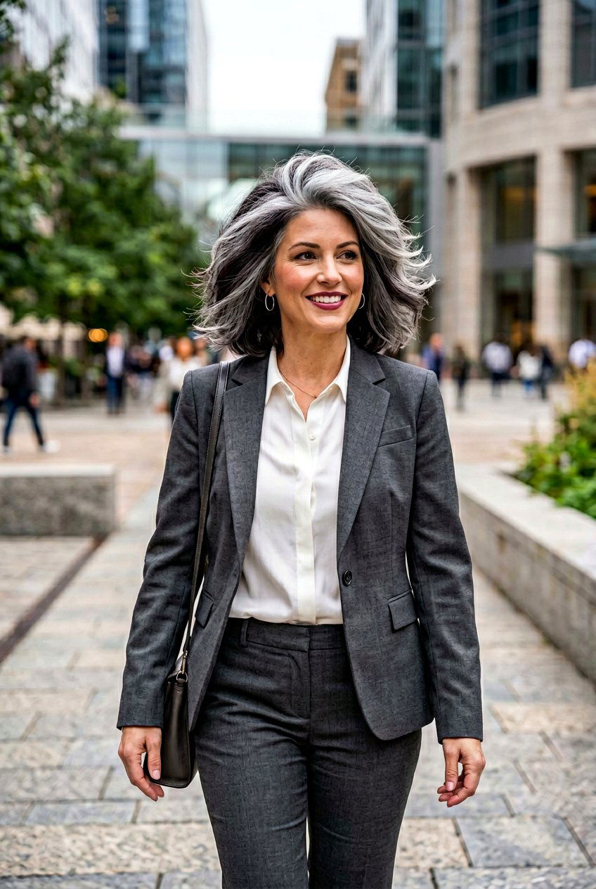 Burgundy Gray Blend Fine Hair Volume - 20 burgundy gray blend for mature women - 20 burgundy gray blend for mature women