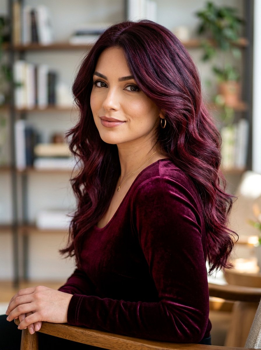 Burgundy Hair Color - 20 pinterest hair color ideas for women - 20 pinterest hair color ideas for women