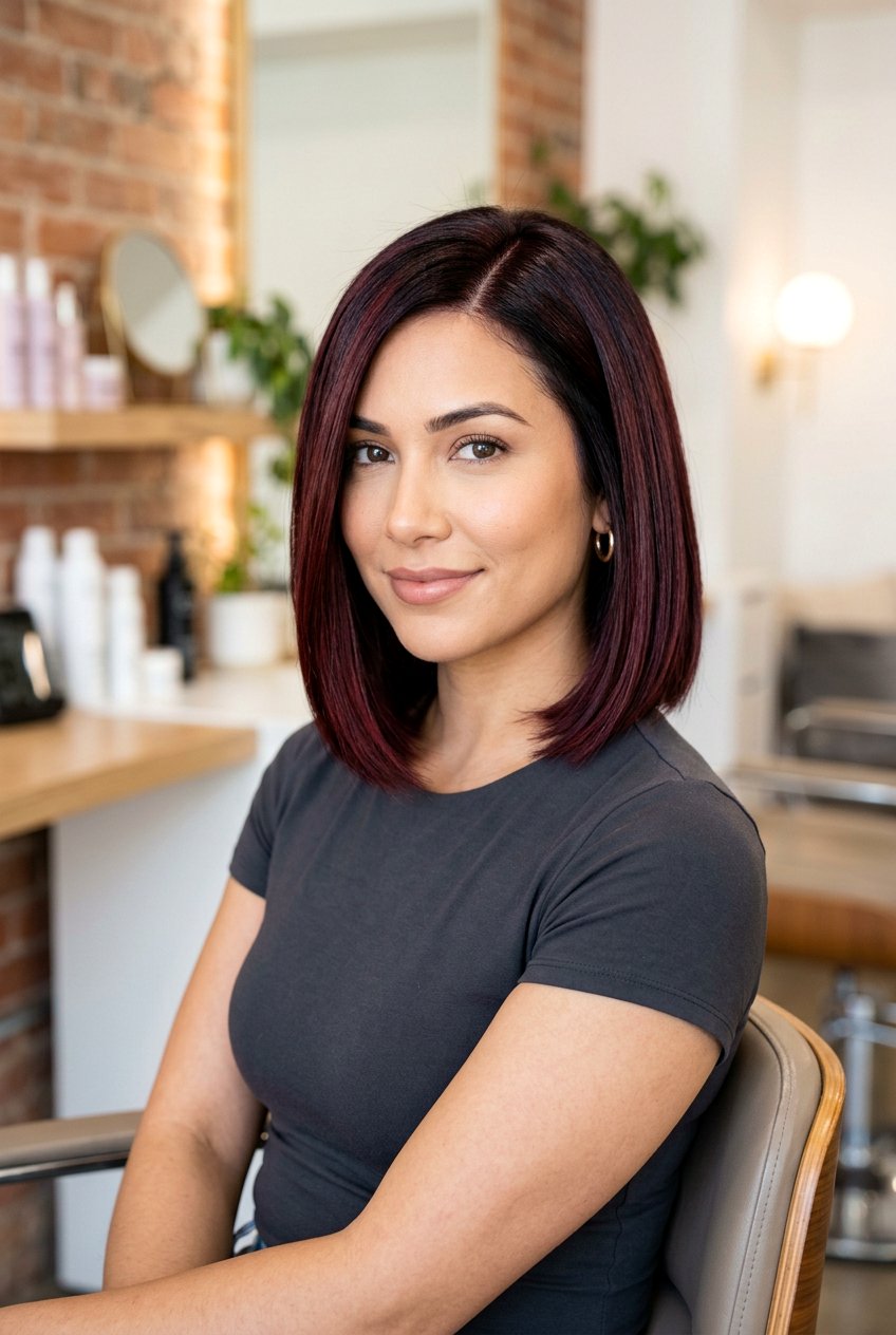 Burgundy Hair Color Black Hair - 20 hair color ideas for black hair - 20 hair color ideas for black hair