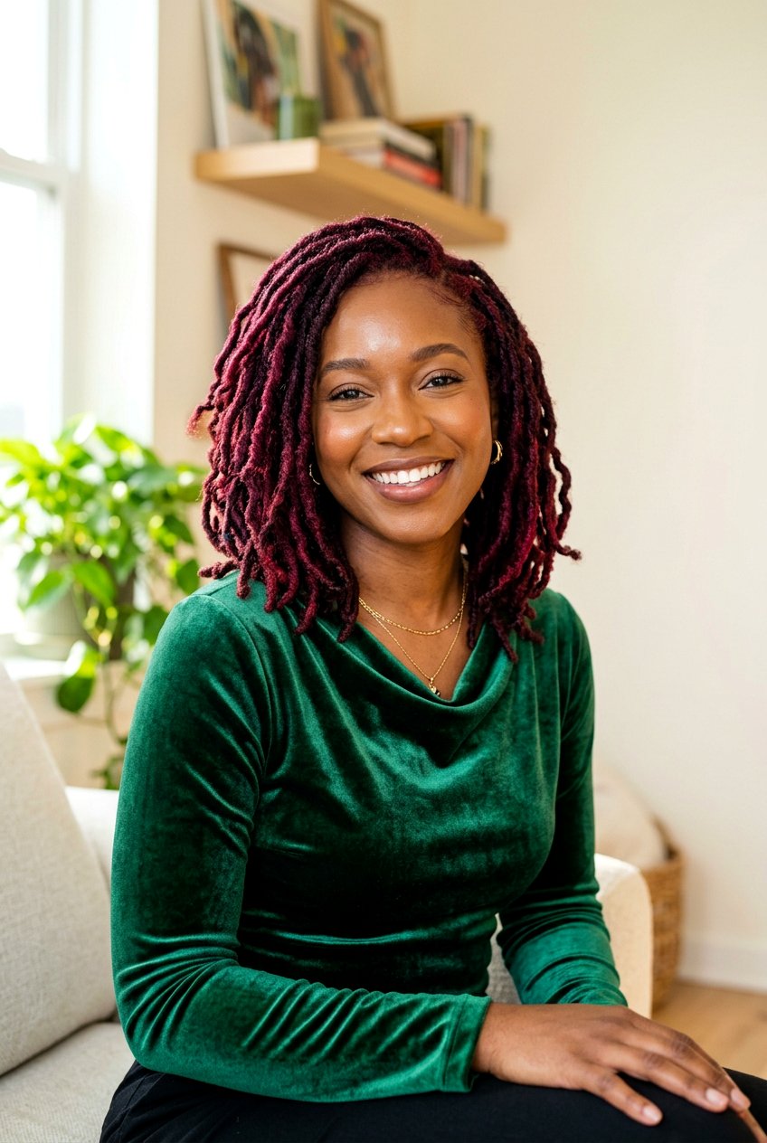 Burgundy Loc Bob - 20 black women loc bob styles - 20 black women loc bob styles