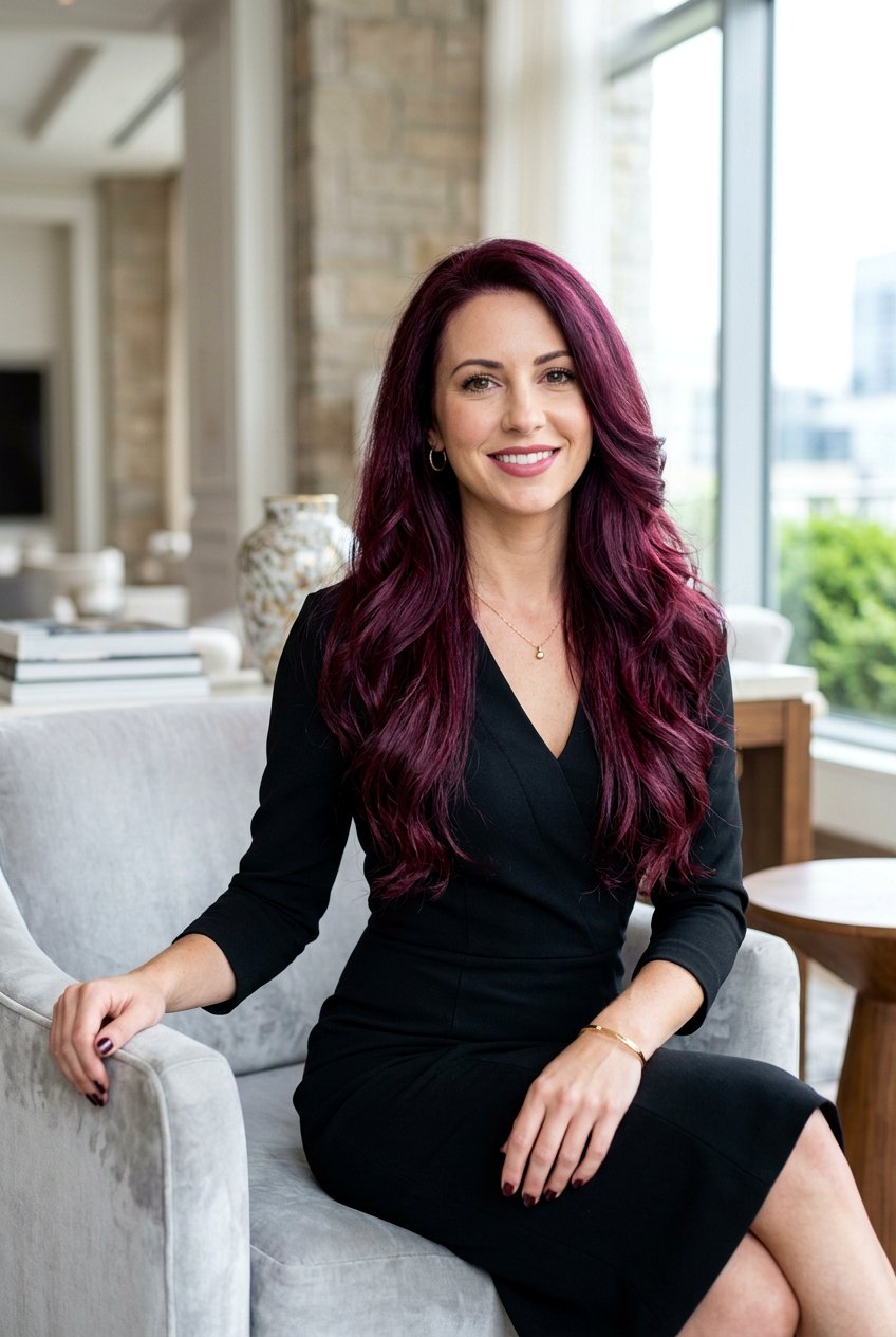 Burgundy Long Layered Hair - 20 long layered hair color ideas - 20 long layered hair color ideas