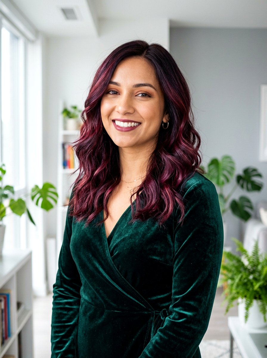 Burgundy Red Balayage Shoulder Length - 20 red balayage for shoulder length hair - 20 red balayage for shoulder length hair