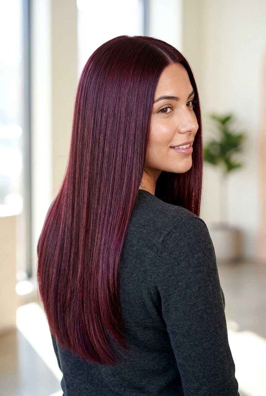 Burgundy Red Hair - 20 red hair color for dark hair - 20 red hair color for dark hair