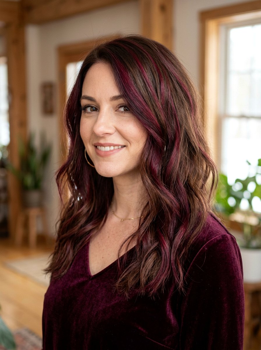 Burgundy Ribbon Highlights For Medium Brown Hair - 20 ribbon highlights for medium brown hair - 20 ribbon highlights for medium brown hair