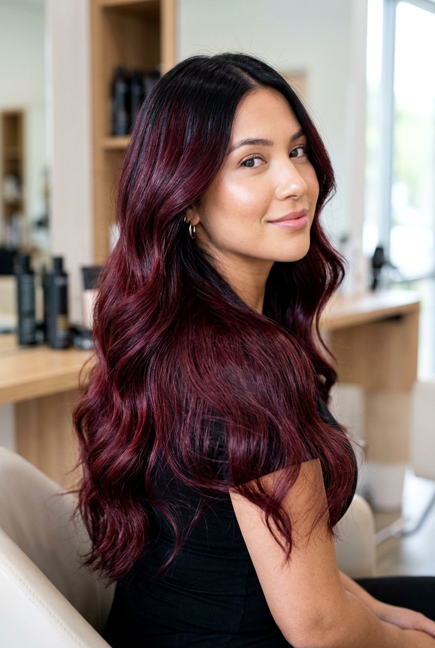 Burgundy Root Melt - 20 root melt hair color - 20 root melt hair color
