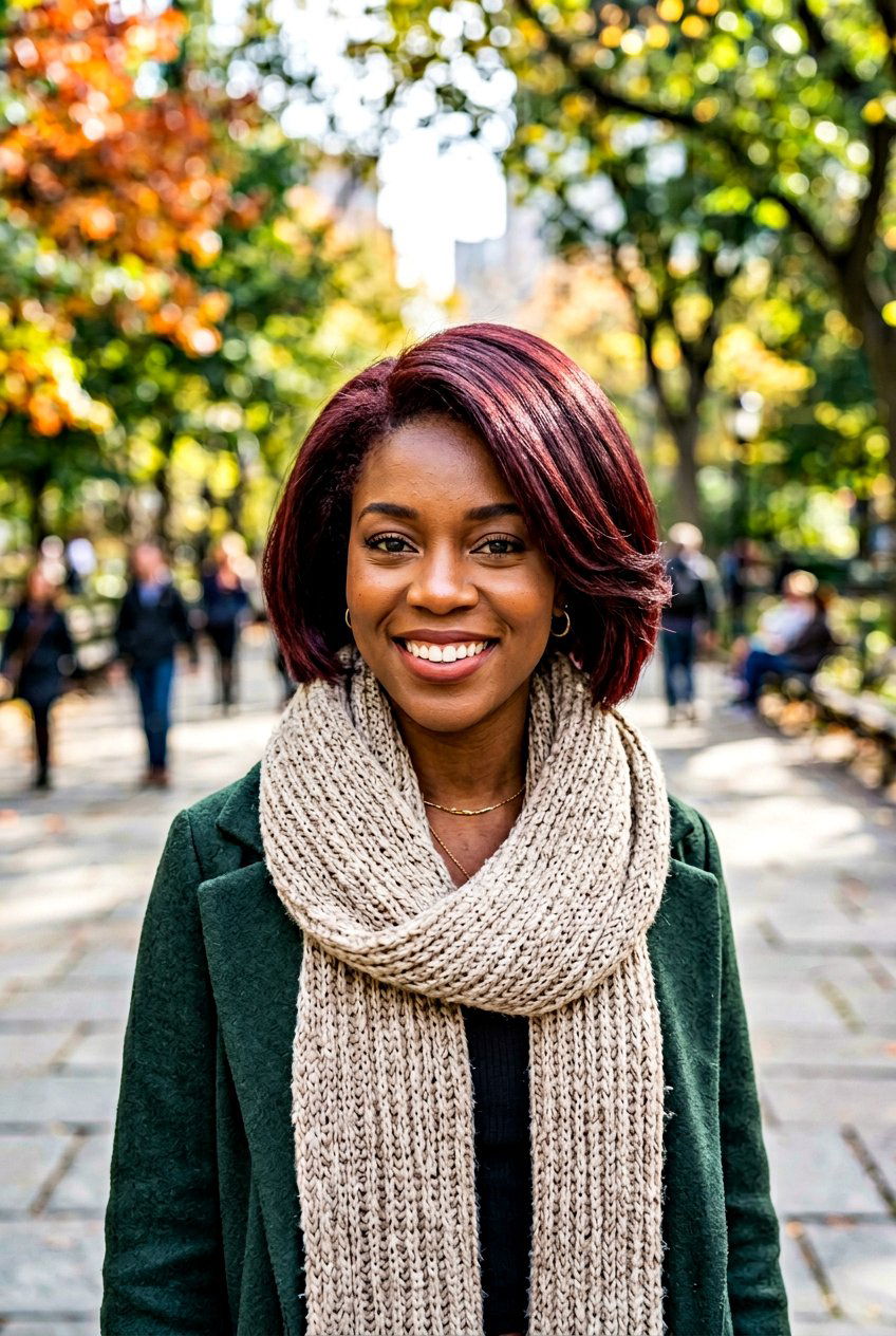 Burgundy Short Bob - 20 black women short bob haircut ideas - 20 black women short bob haircut ideas