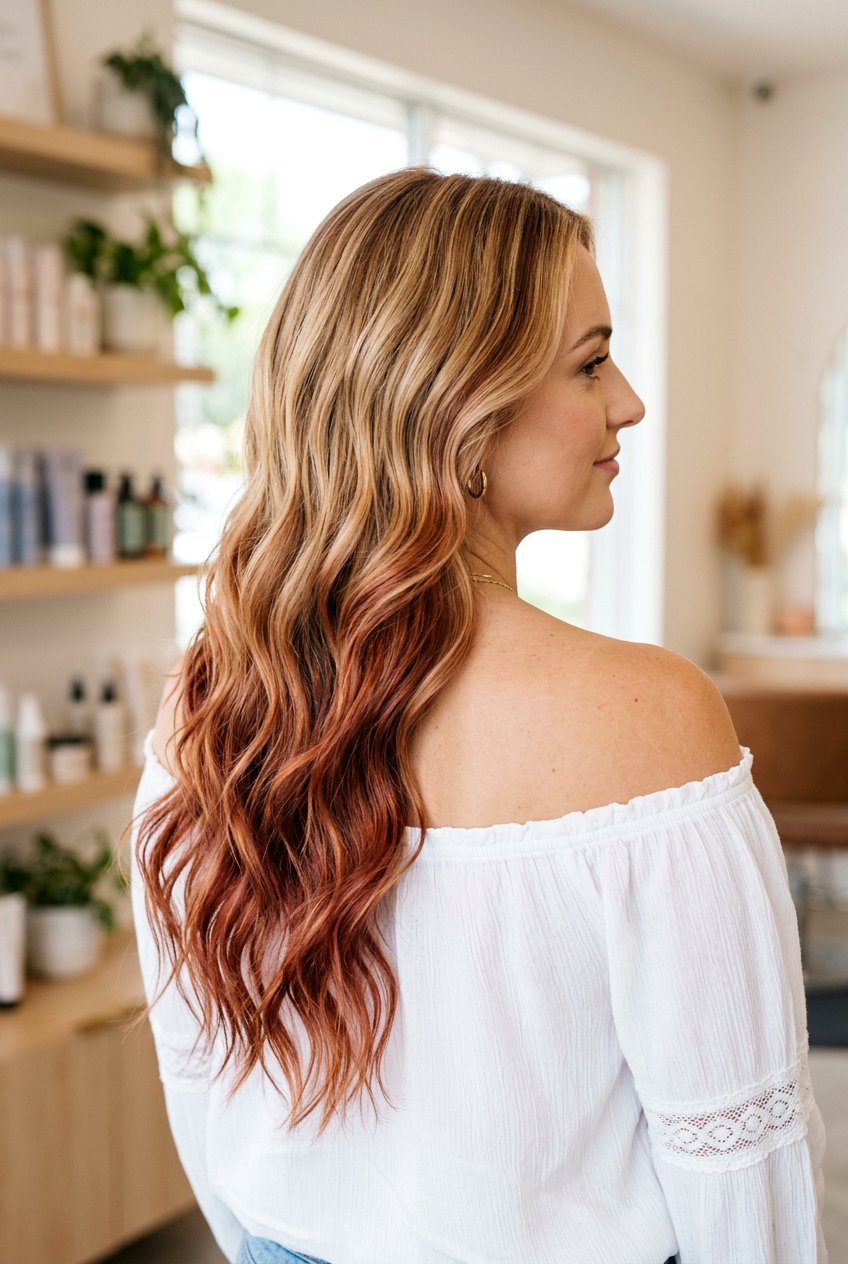 Burgundy Wine Balayage on Blonde Hair - 20 burgundy wine balayage - 20 burgundy wine balayage