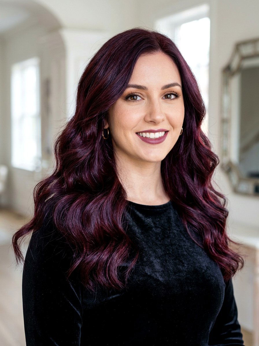 Burgundy Wine Hair Color - 20 glamorous hair color ideas for women - 20 glamorous hair color ideas for women