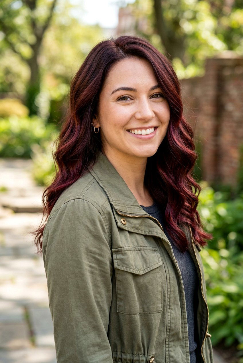 Burgundy balayage for dark brown hair - 20 burgundy balayage for mature women - 20 burgundy balayage for mature women