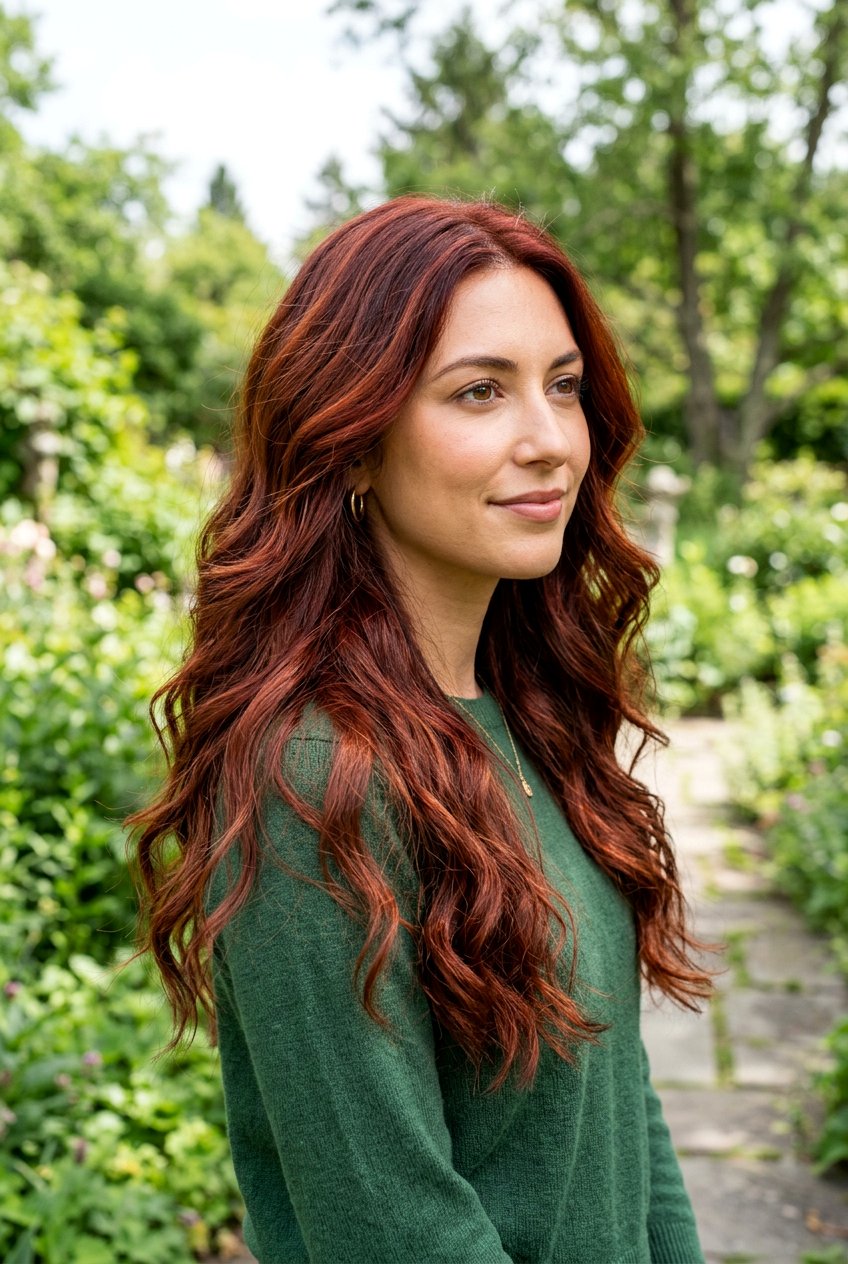 Burnt Auburn Hair - 20 fall hair color ideas - 20 fall hair color ideas