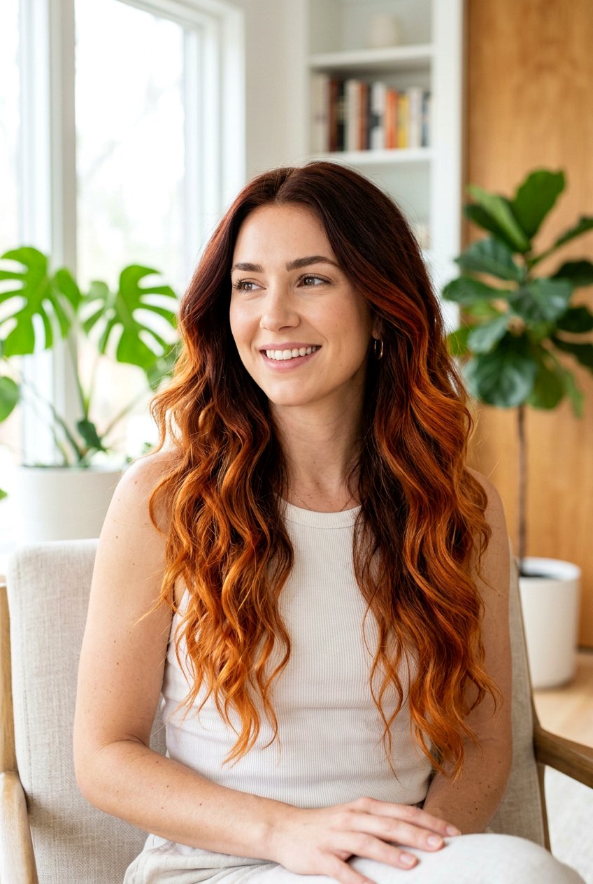 Burnt Copper Ombre Hair - 20 burnt copper hair color - 20 burnt copper hair color