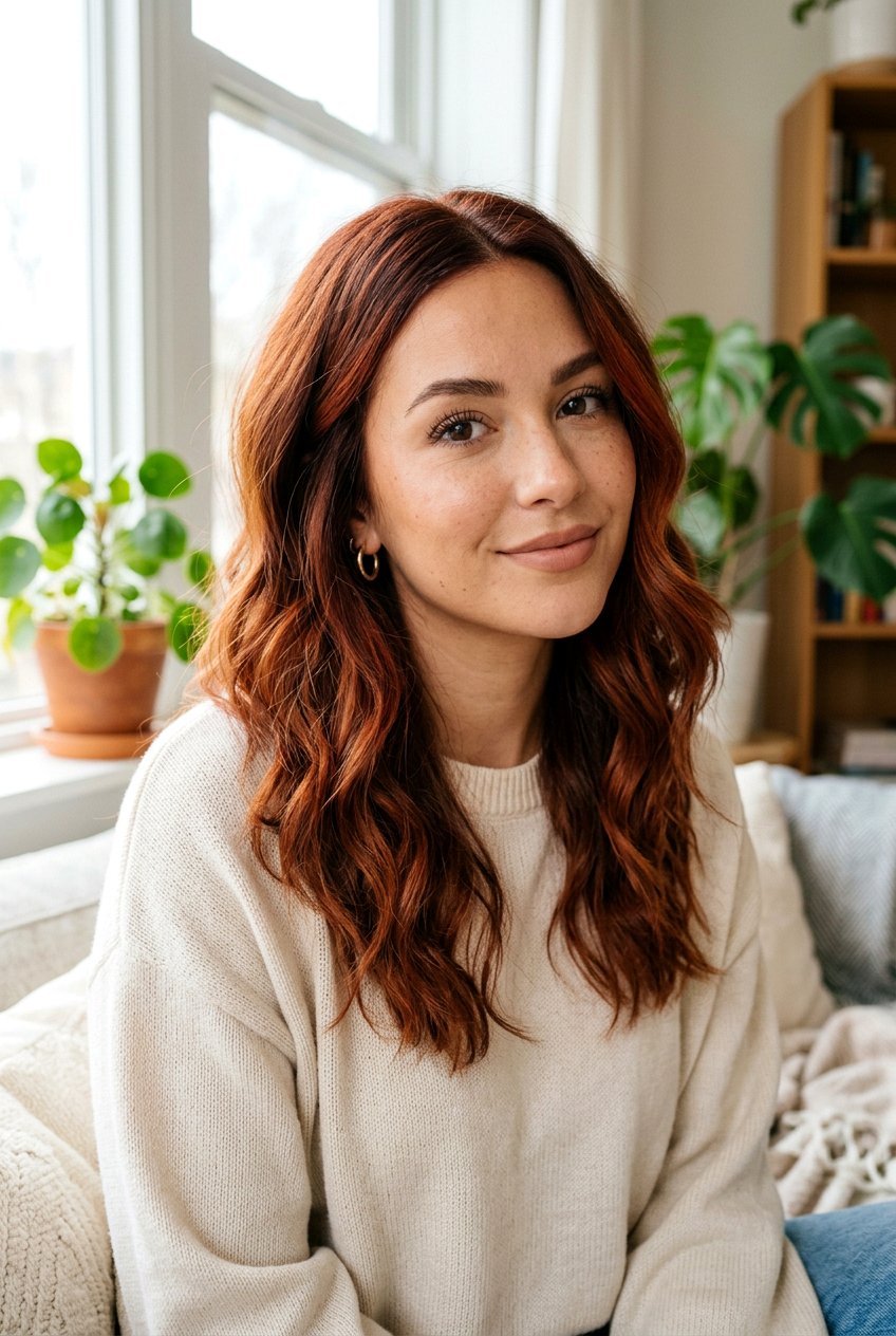 Burnt Orange Red - 20 red hair color ideas for winter - 20 red hair color ideas for winter