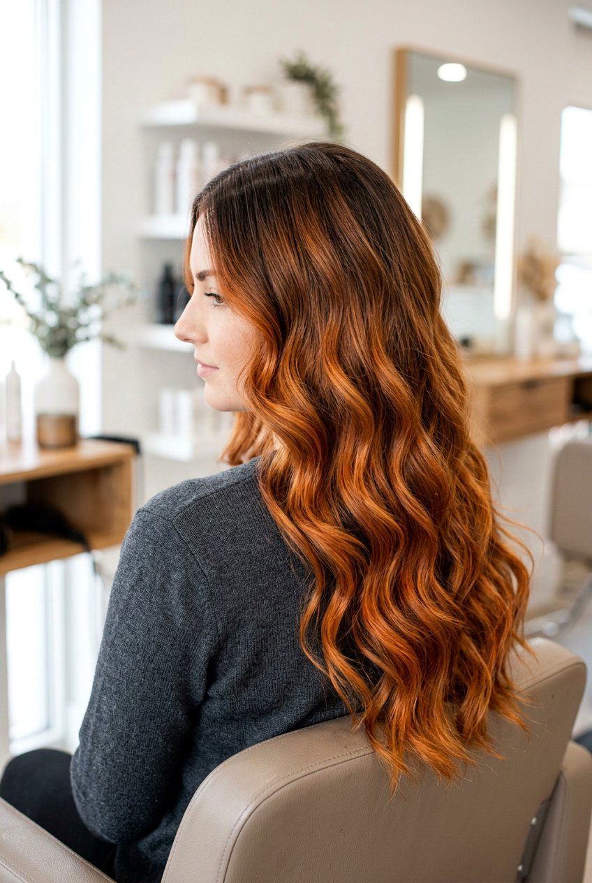 Burnt orange balayage - 20 burnt orange hair color - 20 burnt orange hair color