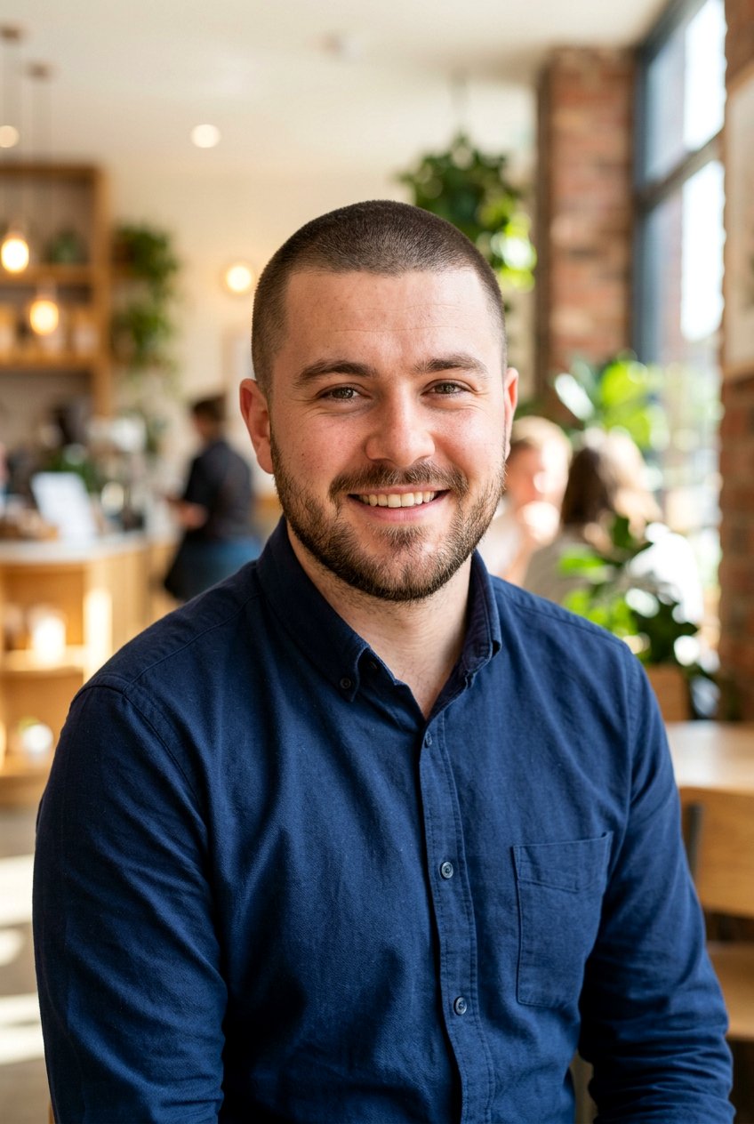 Burr cut round face - 20 buzz cut for round face men - 20 buzz cut for round face men