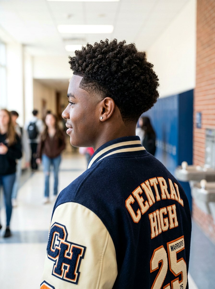 Burst Fade - 20 school haircut for teenage boys with curls - 20 school haircut for teenage boys with curls