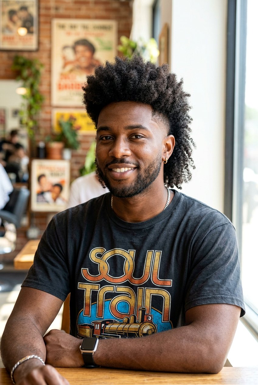 Burst Fade Afro Mullet - 20 burst fade afro haircut - 20 burst fade afro haircut