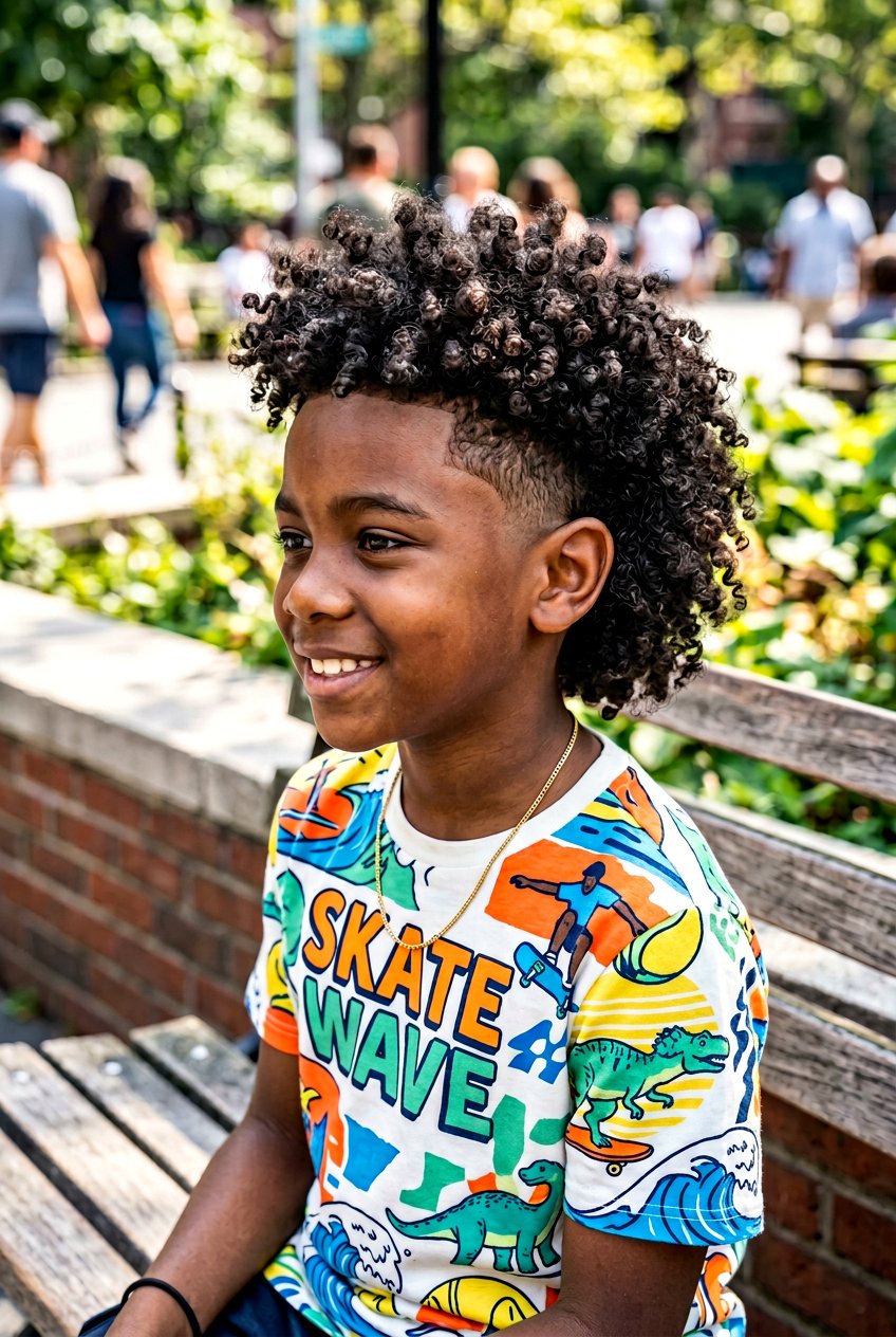 Burst Fade Curly Hair - 20 boys haircut with taper and curls - 20 boys haircut with taper and curls