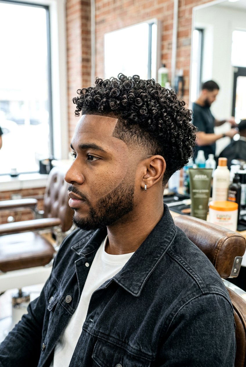 Burst Fade Curly Hair - 20 burst fade haircut - 20 burst fade haircut