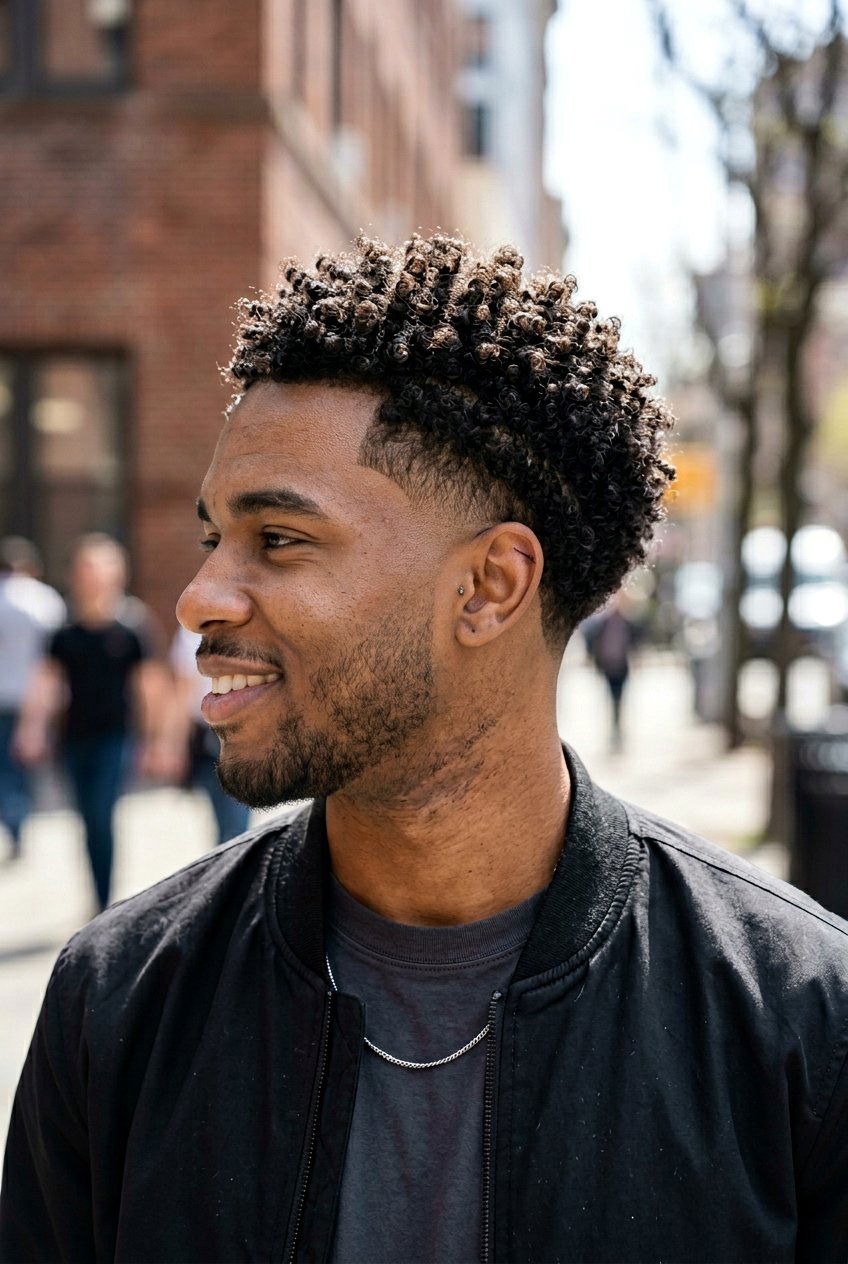 Burst Fade Curly Hair - 20 men haircut ideas for curly hair - 20 men haircut ideas for curly hair