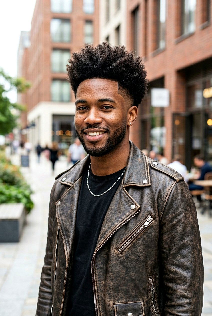 Burst Fade Curly High Top - 20 curly high top fade haircut - 20 curly high top fade haircut