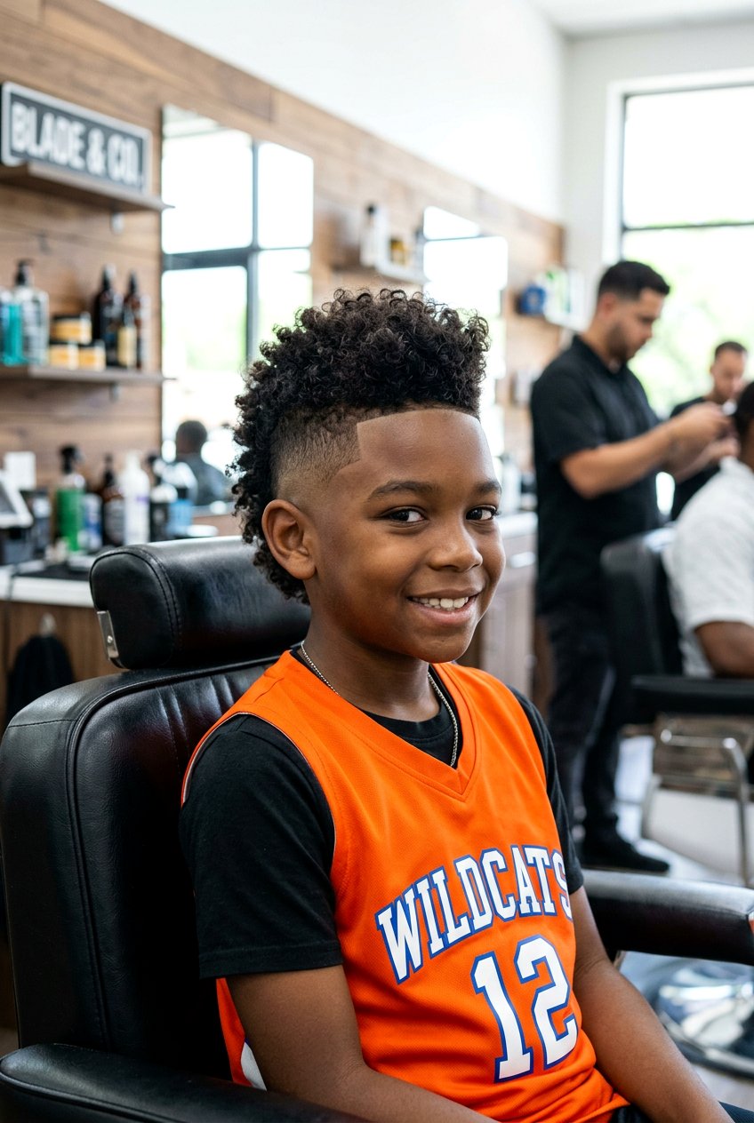 Burst Fade Mohawk - 20 summer haircut for boys - 20 summer haircut for boys