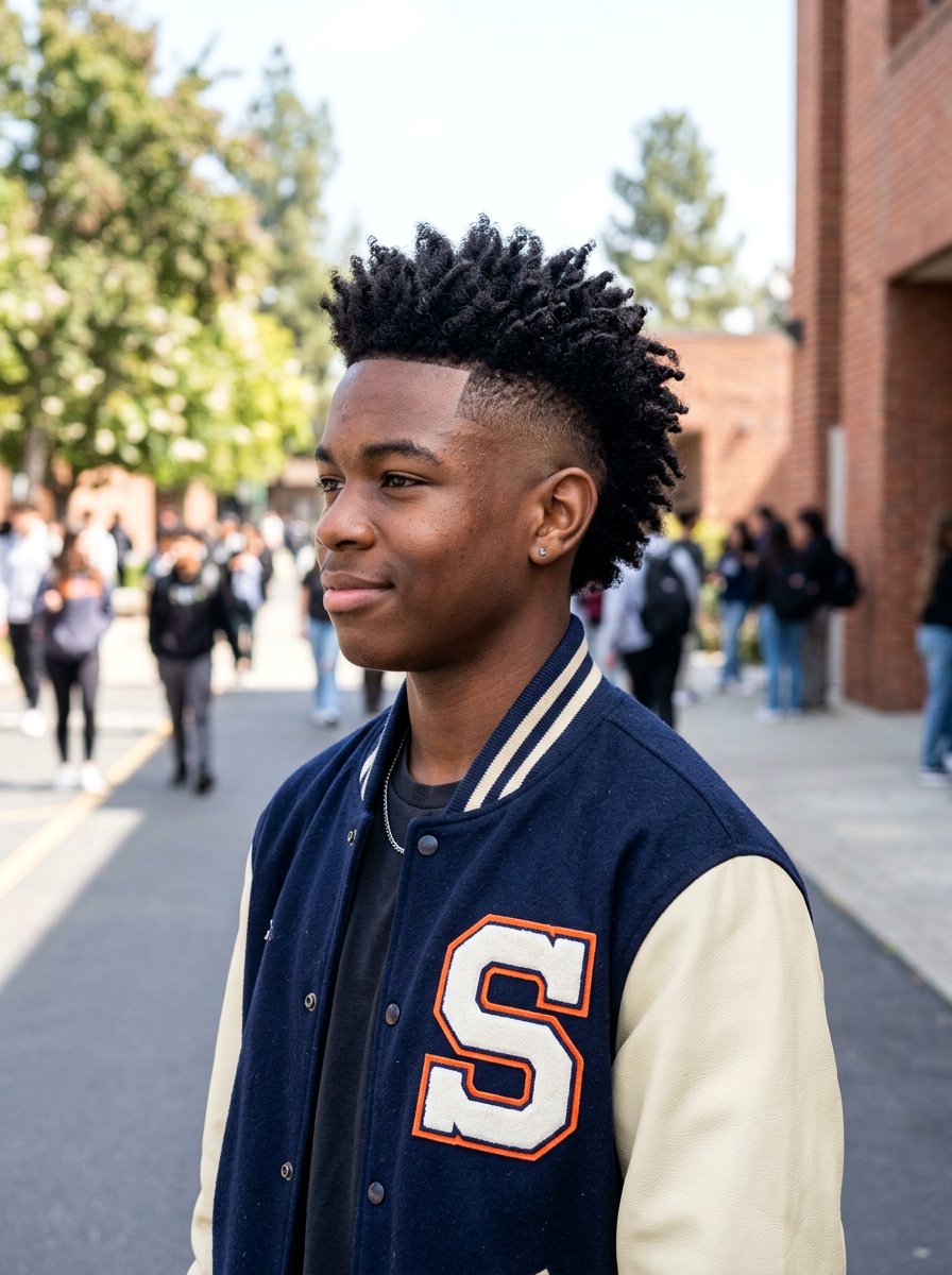 Burst Fade Mohawk - 20 school haircut for teenage boys with fade - 20 school haircut for teenage boys with fade